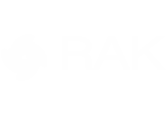 Logo of RAK in white