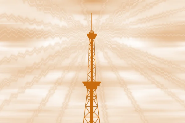 Image depicting radio waves and the importance of the Radio Equipment Directive