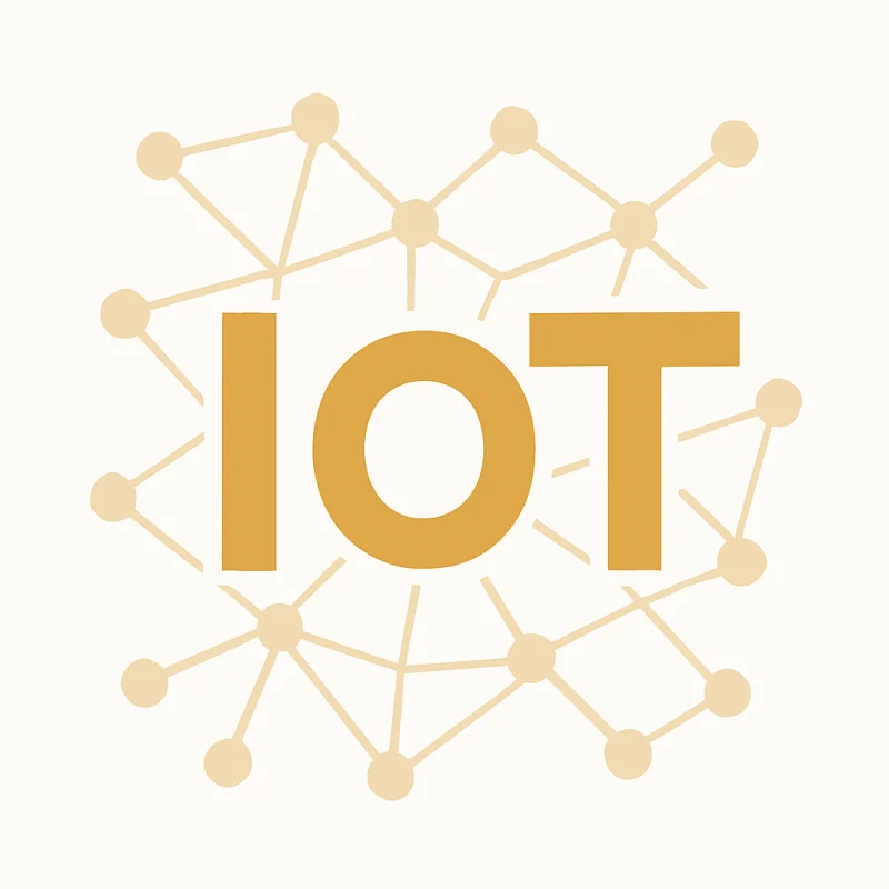 The word IoT superimposed over a framework, symbolizing IoT frameworks